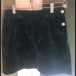 Gap Floral and Hunter Green Skirt